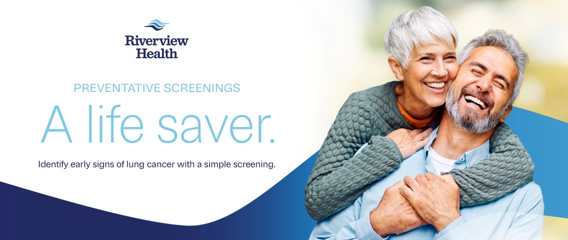 Lung cancer screening campaign image of couple