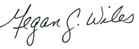 Megan's signature
